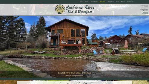 Customized Website for Cucharas River Bed and Breakfast in Colorado